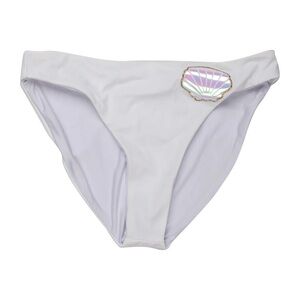 Beach Riot White Bikini Bottom with Shell Detail NWOT